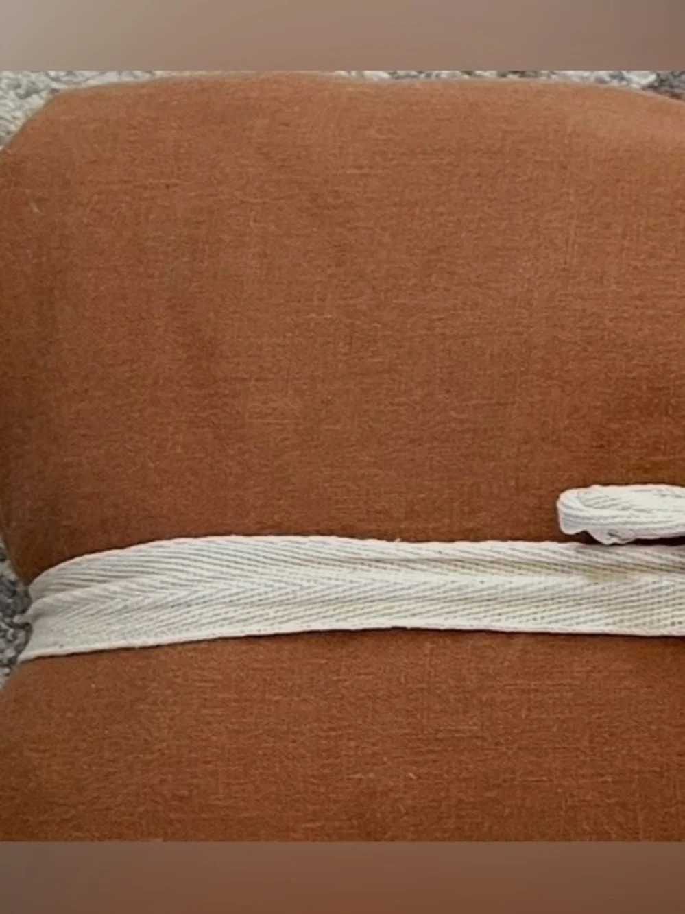 Quince European Linen Duvet Cover, King/Cal King (Terracotta)
